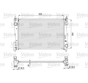 Chladič, chlazení motoru VALEO 701717
