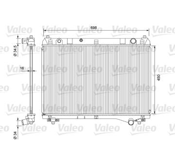 Chladič, chlazení motoru VALEO 701722