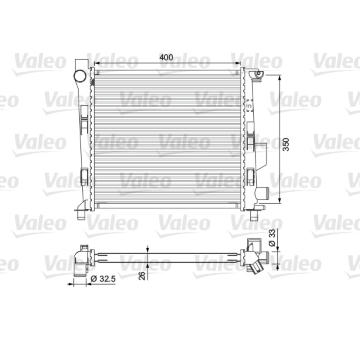 Chladič, chlazení motoru VALEO 701724