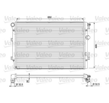 Chladič, chlazení motoru VALEO 701728