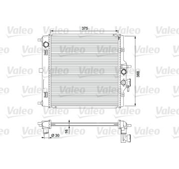 Chladič, chlazení motoru VALEO 701732