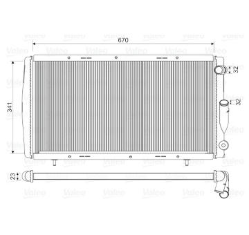 Chladič, chlazení motoru VALEO 730140