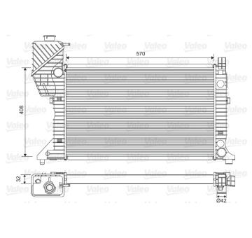 Chladič motora VALEO 730229