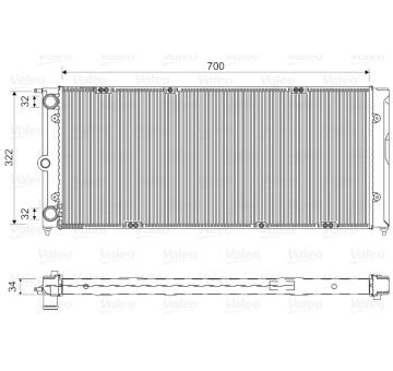 Chladič, chlazení motoru VALEO 730485