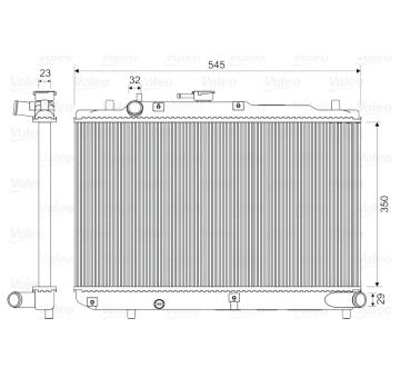 Chladič, chlazení motoru VALEO 731036