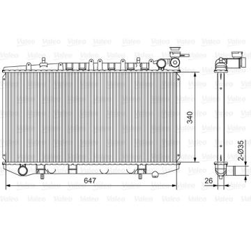 Chladič, chlazení motoru VALEO 731090