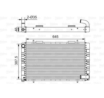 Chladič, chlazení motoru VALEO 731235
