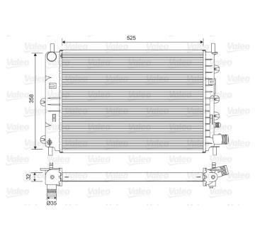 Chladič, chlazení motoru VALEO 731300
