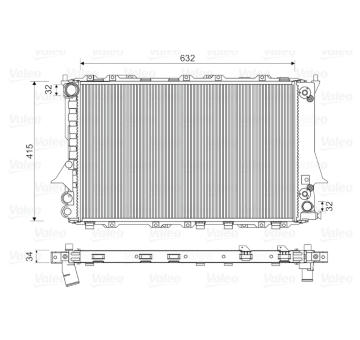 Chladič, chlazení motoru VALEO 731549
