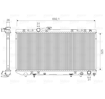 Chladič, chlazení motoru VALEO 731696