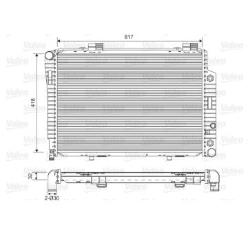 Chladič, chlazení motoru VALEO 731805