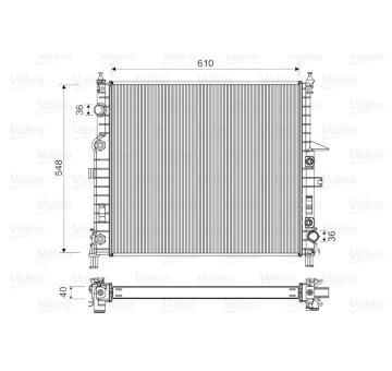 Chladič, chlazení motoru VALEO 732315