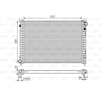 Chladič, chlazení motoru VALEO 732399