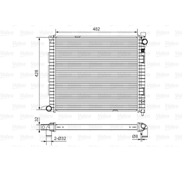 Chladič, chlazení motoru VALEO 732400