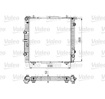 Chladič, chlazení motoru VALEO 732459