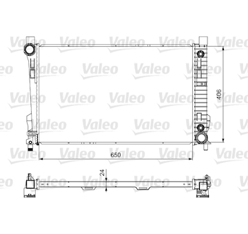 Chladič, chlazení motoru VALEO 732741