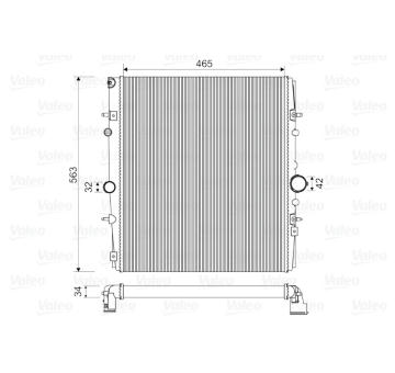 Chladič, chlazení motoru VALEO 732881