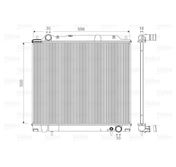 Chladič, chlazení motoru VALEO 734146
