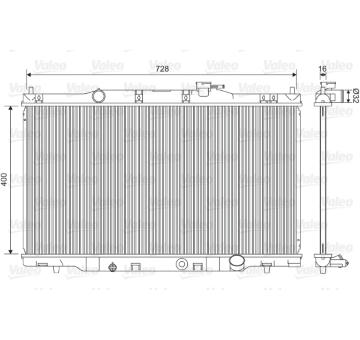 Chladič, chlazení motoru VALEO 734476