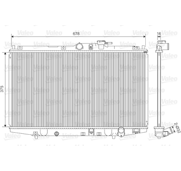 Chladič, chlazení motoru VALEO 734716