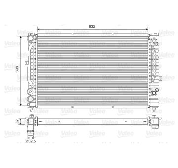 Chladič, chlazení motoru VALEO 734752