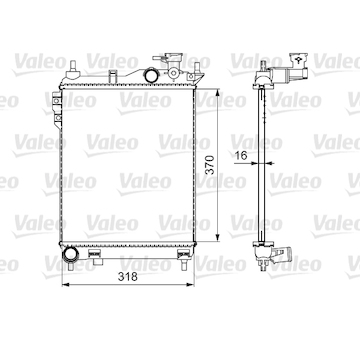 Chladič, chlazení motoru VALEO 734910