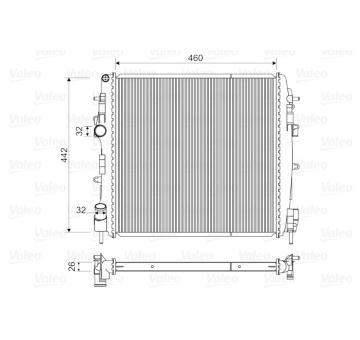 Chladič, chlazení motoru VALEO 734922