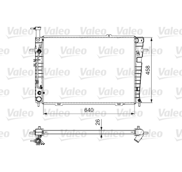 Chladič, chlazení motoru VALEO 735543