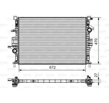 Chladič, chlazení motoru VALEO 735551