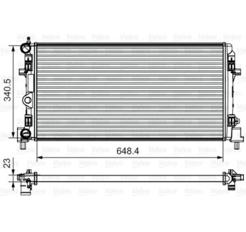 Chladič, chlazení motoru VALEO 735554