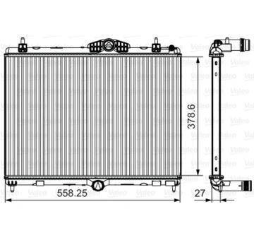 Chladič, chlazení motoru VALEO 735631