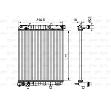 Chladič, chlazení motoru VALEO 735633