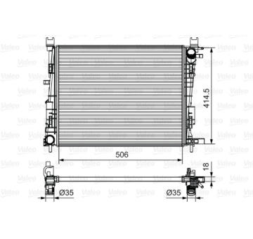 Chladič, chlazení motoru VALEO 735634