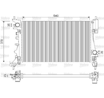 Chladič, chlazení motoru VALEO 733114