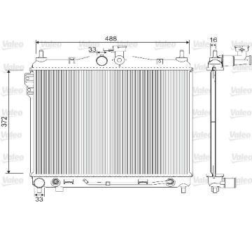 Chladič, chlazení motoru VALEO 733142