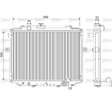 Chladič, chlazení motoru VALEO 733227