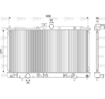 Chladič, chlazení motoru VALEO 733280
