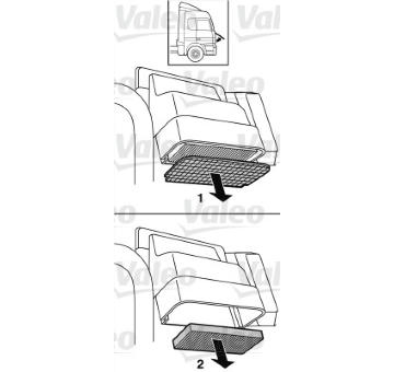 Filtr, vzduch v interiéru VALEO 716023