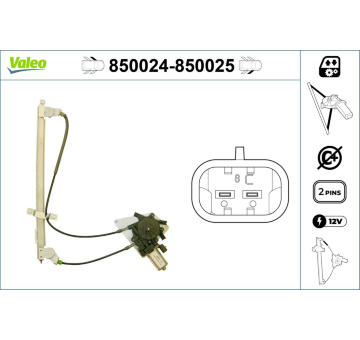 Zvedací zařízení oken VALEO 850024