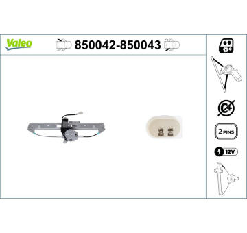 Zvedací zařízení oken VALEO 850042