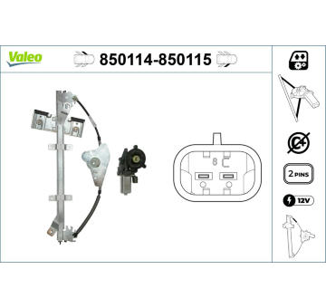 Zvedací zařízení oken VALEO 850114