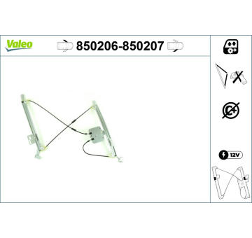 Zvedací zařízení oken VALEO 850206