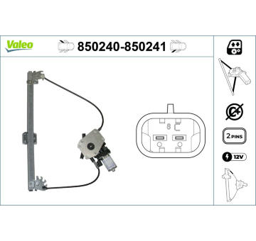 Zvedací zařízení oken VALEO 850240