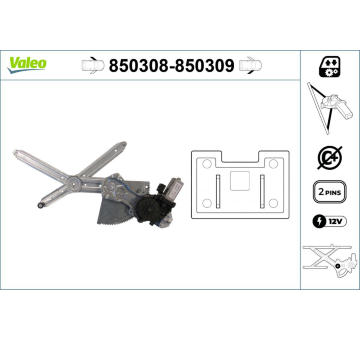 Zvedací zařízení oken VALEO 850308