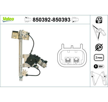 Zvedací zařízení oken VALEO 850392