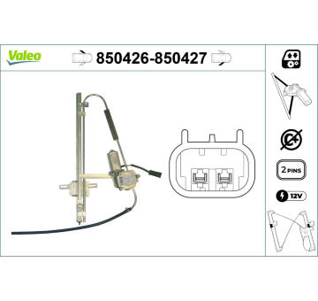 Zvedací zařízení oken VALEO 850426