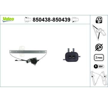 Zvedací zařízení oken VALEO 850438