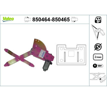 Zvedací zařízení oken VALEO 850464