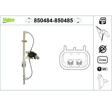 Zvedací zařízení oken VALEO 850484