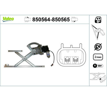 Zvedací zařízení oken VALEO 850564